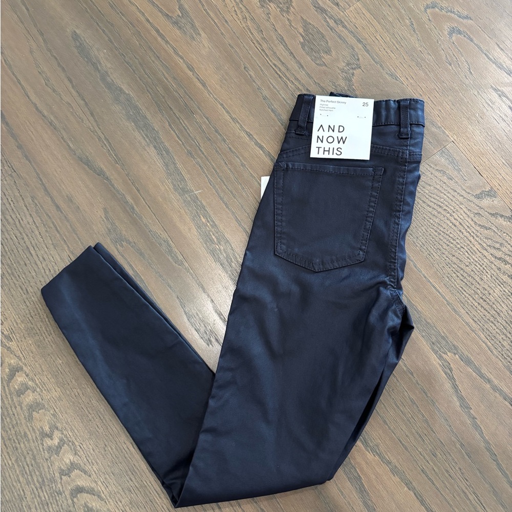 And Now This women’s navy skinny pants size 25 nwt